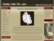 Tablet Screenshot of cardiaccathpro.com